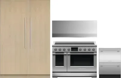 5 Piece Package Includes Refrigerator, Freezer, Range, Hood And Dishwasher
